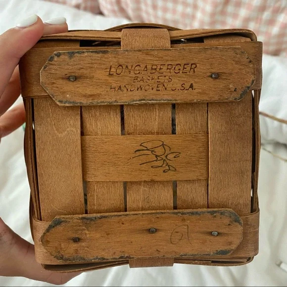 Longaberger floral RARE handwoven basket 1988 - Picture 5 of 6